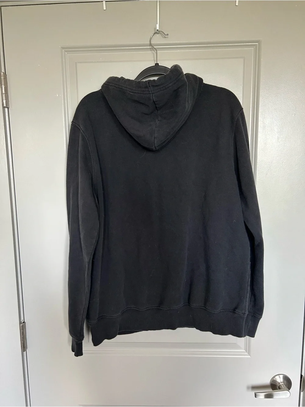 The North Face Black Pullover Hoodie with Red Logo